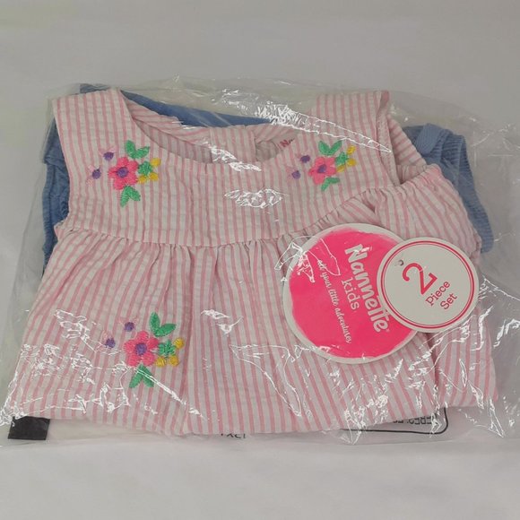 'NANETTE KIDS' 2-PIECE 'FLOWERS A'BOUT' TOP & SHORT SET - Picture 14 of 15